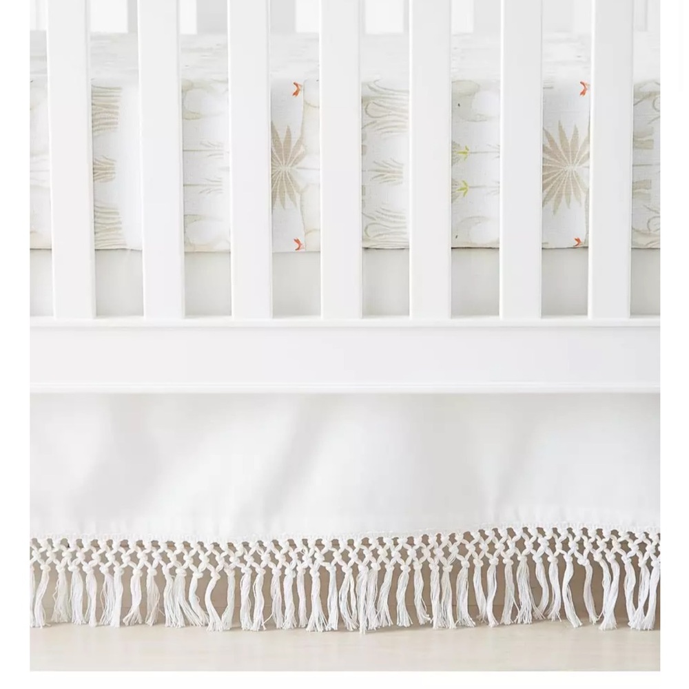 Serena & Lily Macramé Crib Skirt